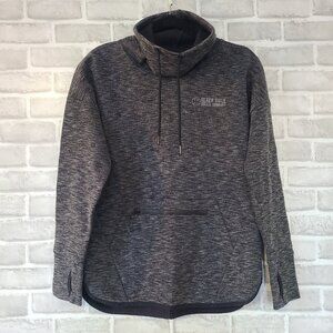 Sport Tek Triumph Cowl Neck Pullover Sweater Black Riffle Coffee Co Ladies Med